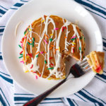 Funfetti Birthday Cake Pancakes | Bakes and Blunders