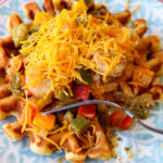 Shrimp and Grits Waffles | Bakes and Blunders
