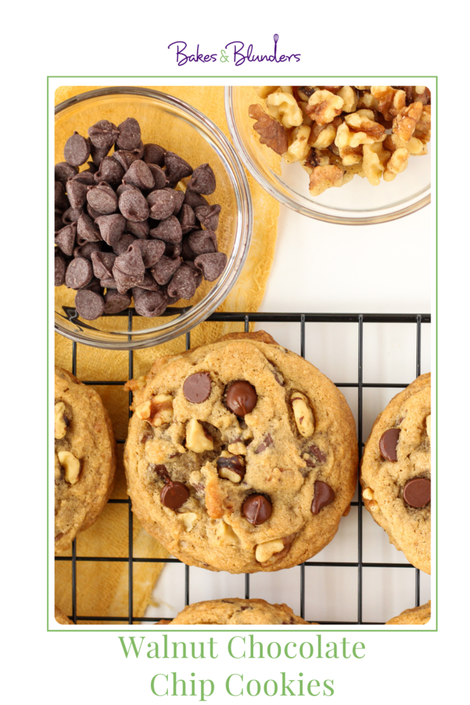 Walnut Chocolate Chip Cookies | Bakes & Blunders