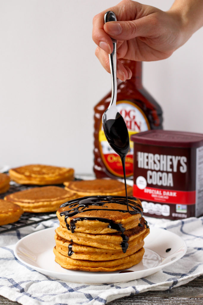 Easy 2 ingredient dark chocolate syrup | Bakes and Blunders