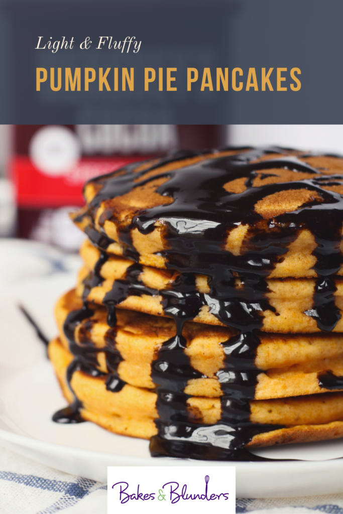 Pumpkin Pie Pancakes | Bakes and Blunders
