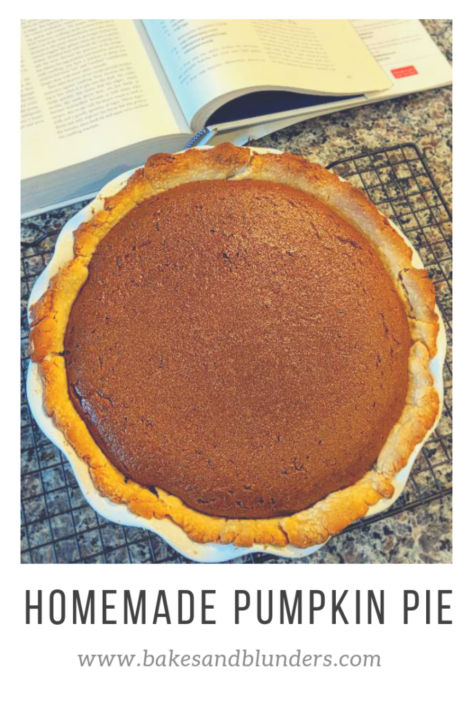 Creamy Homemade Pumpkin Pie