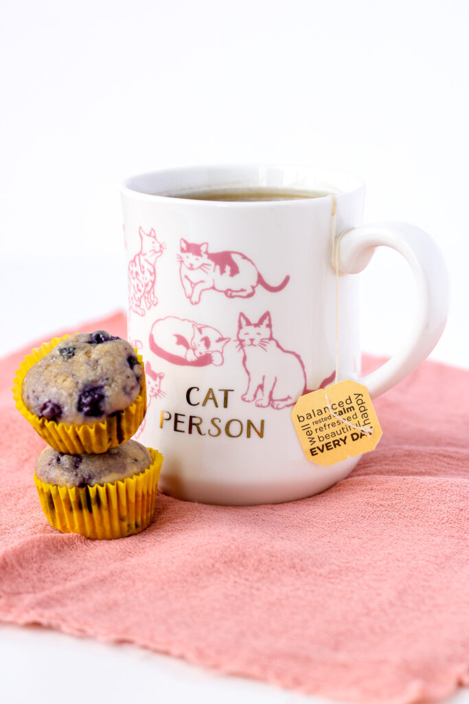 Mini Blueberry Muffins and Tea | Bakes & Blunders