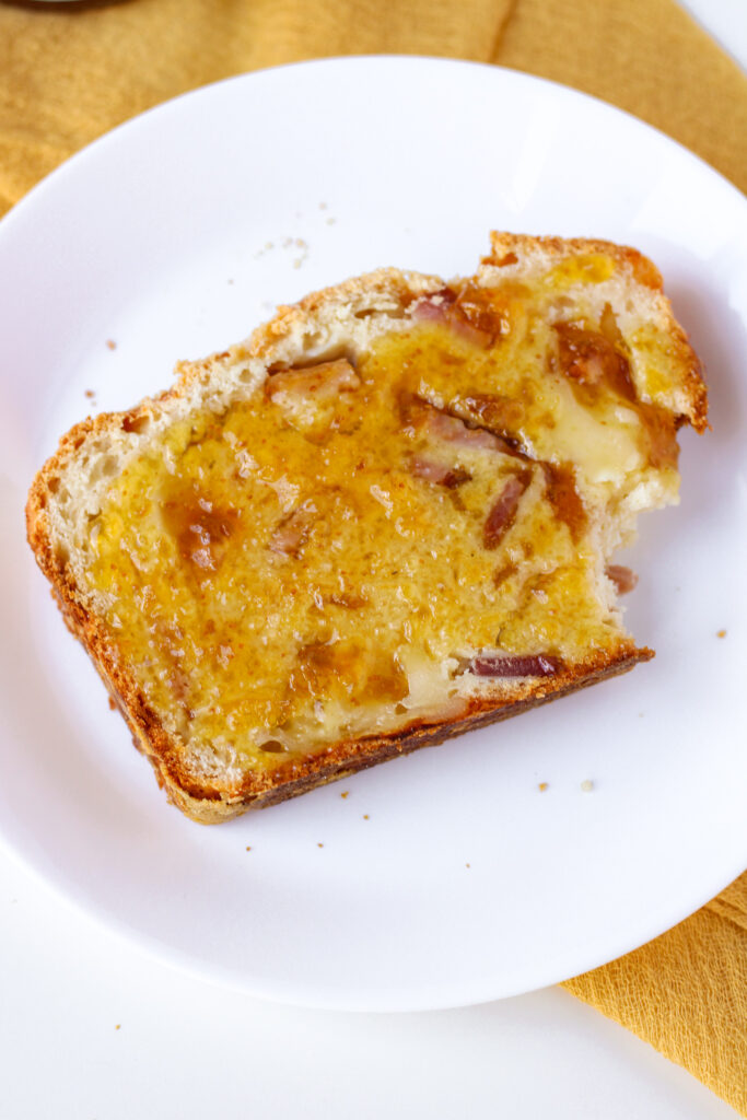 Ham & Brie Bread with Fig Jam | Bakes & Blunders