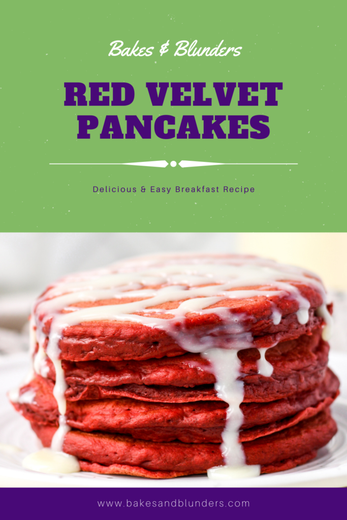 Red Velvet Pancakes | Bakes & Blunders