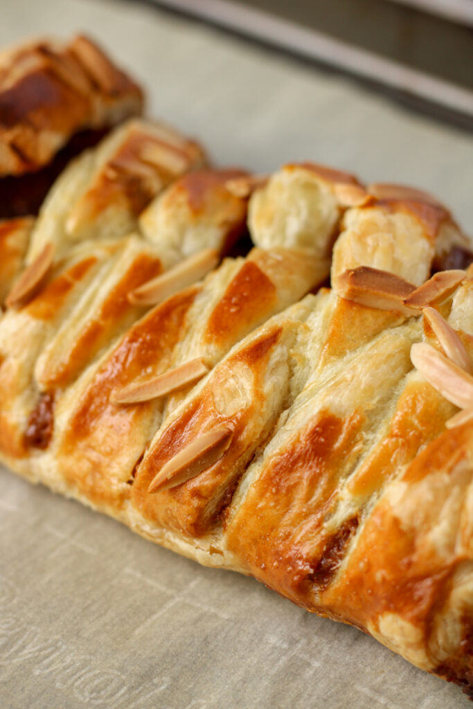 Chocolate Almond Braid with Caramel | Bakes & Blunders