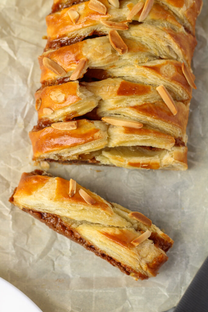 Chocolate Almond Braid with Caramel | Bakes & Blunders
