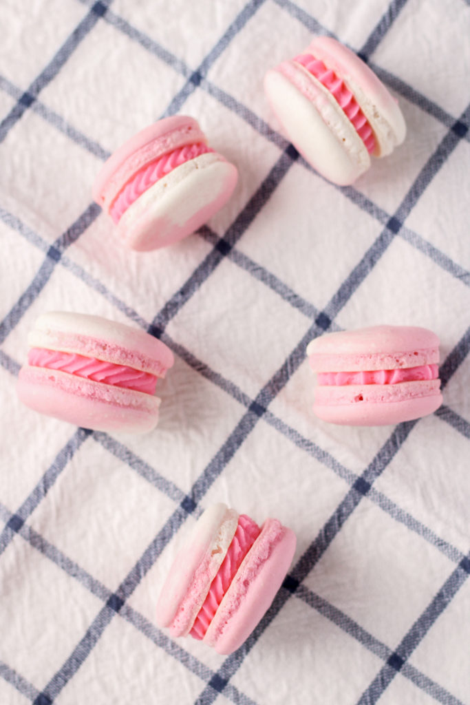 Pink & White Macarons