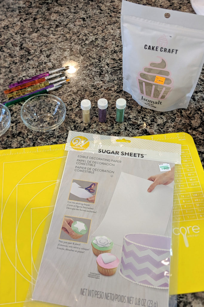 Supplies for the agate slices