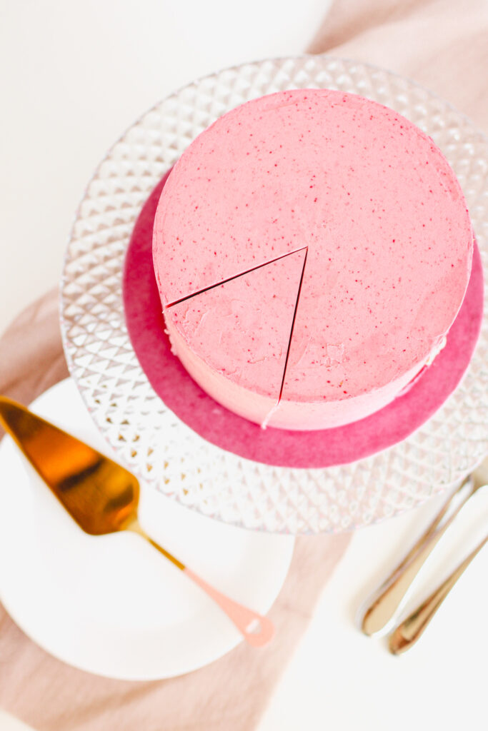 Devil's Food Cake with Raspberry Frosting | Bakes & Blunders