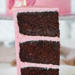 Devil's Food Cake with Raspberry Frosting | Bakes & Blunders