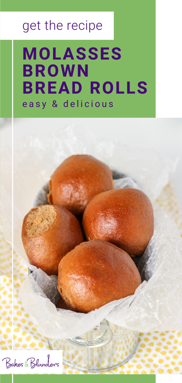 Molasses Brown Bread Rolls Bakes and Blunders