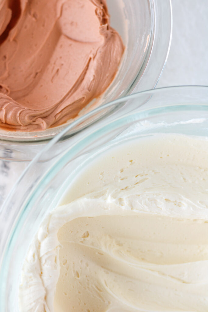 White Rum Frosting and Brown Spiced Rum Frosting