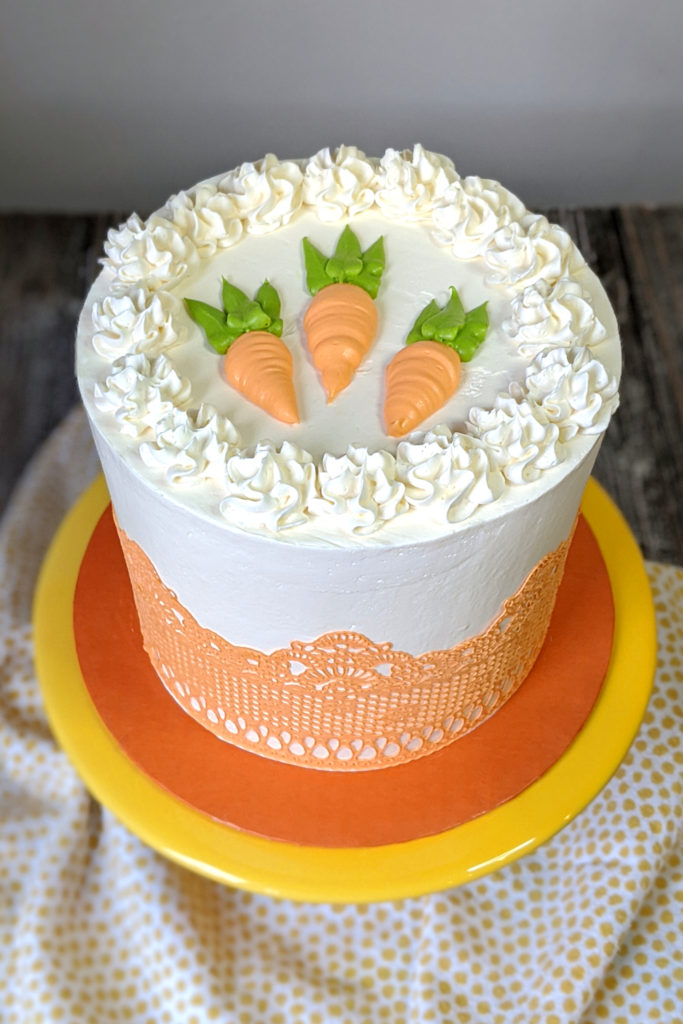 Carrot Cake with Vanilla Swiss Meringue Buttercream | Bakes & Blunders