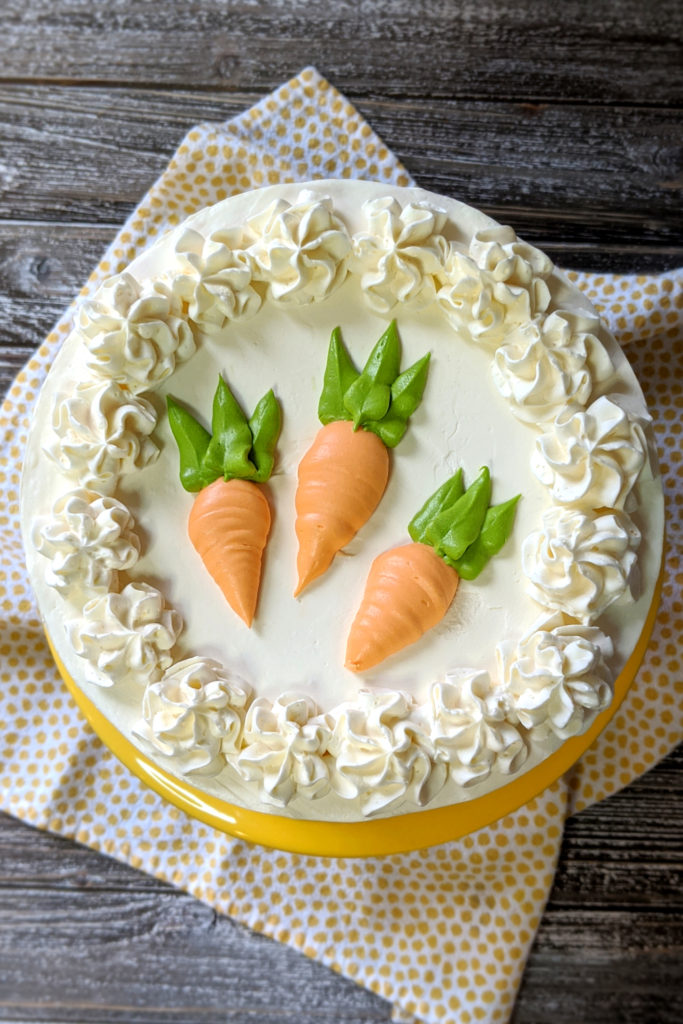 Carrot Cake with Vanilla Swiss Meringue Buttercream | Bakes & Blunders