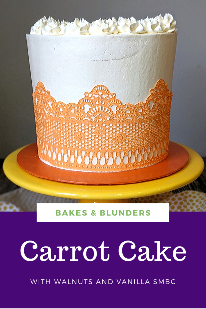 Carrot Cake with Vanilla Swiss Meringue Buttercream | Bakes & Blunders