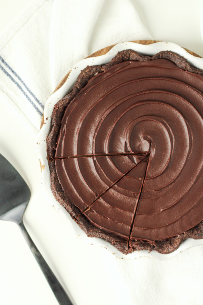 Sliced Chocolate Coffee Pie