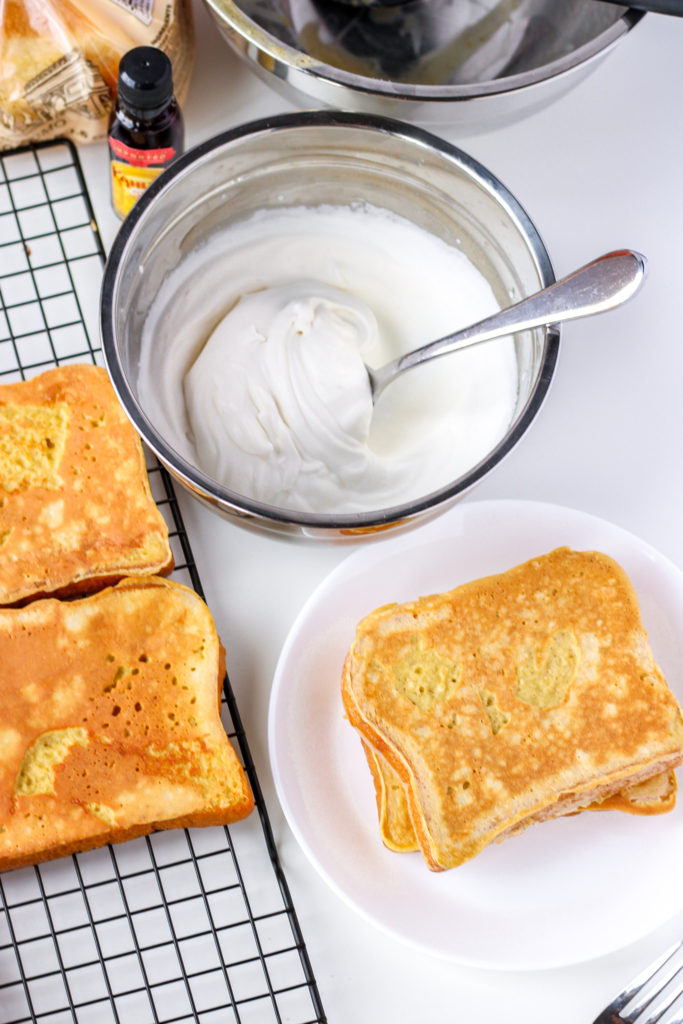 Kahlua whipped cream and French toast | Bakes & Blunders