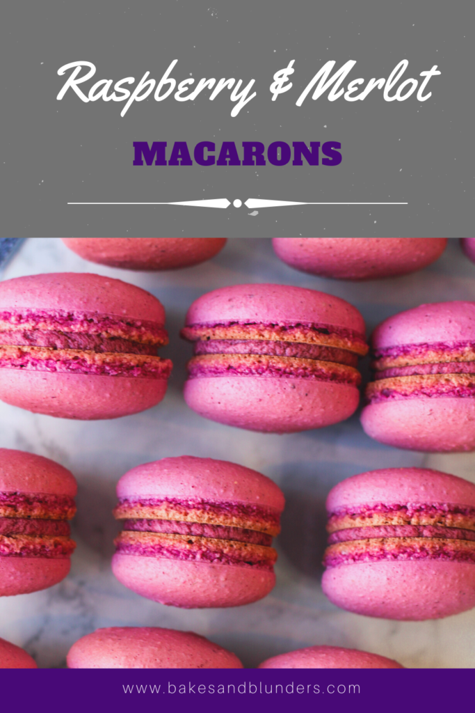Raspberry and Merlot Macarons | Bakes and Blunders