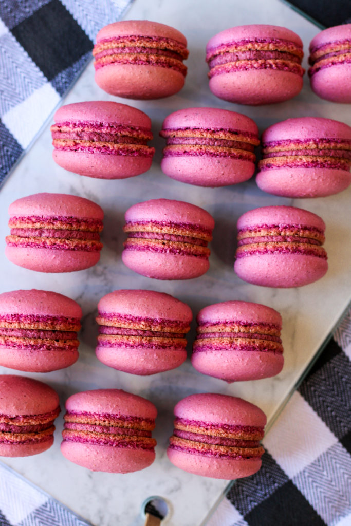 Raspberry and Merlot Macarons | Bakes and Blunders