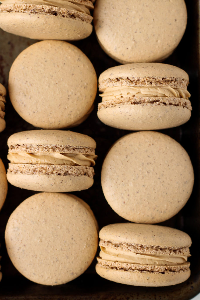 Hazelnut Mocha Macarons | Bakes and Blunders