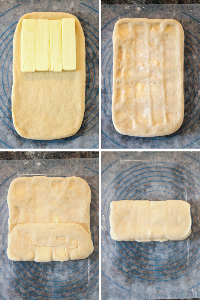 Laminating the pastry dough