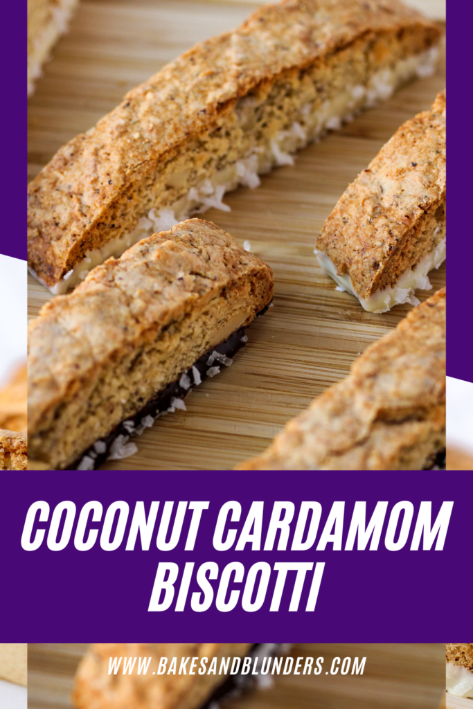 Coconut Cardamom Biscotti | Bakes & Blunders