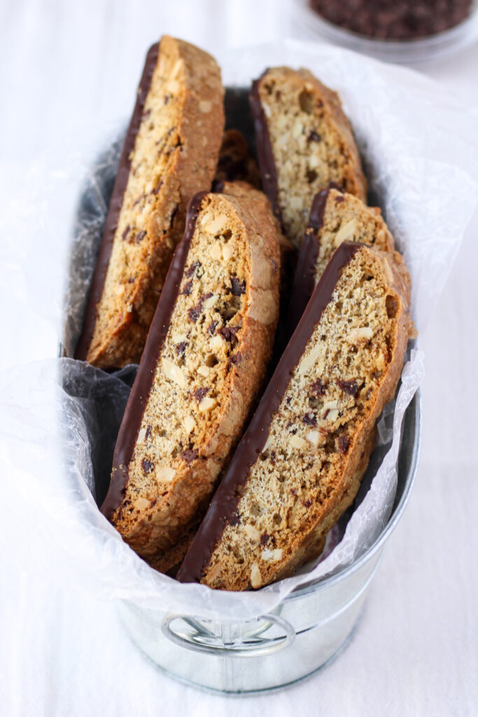 Hazelnut Mocha Biscotti | Bakes & Blunders