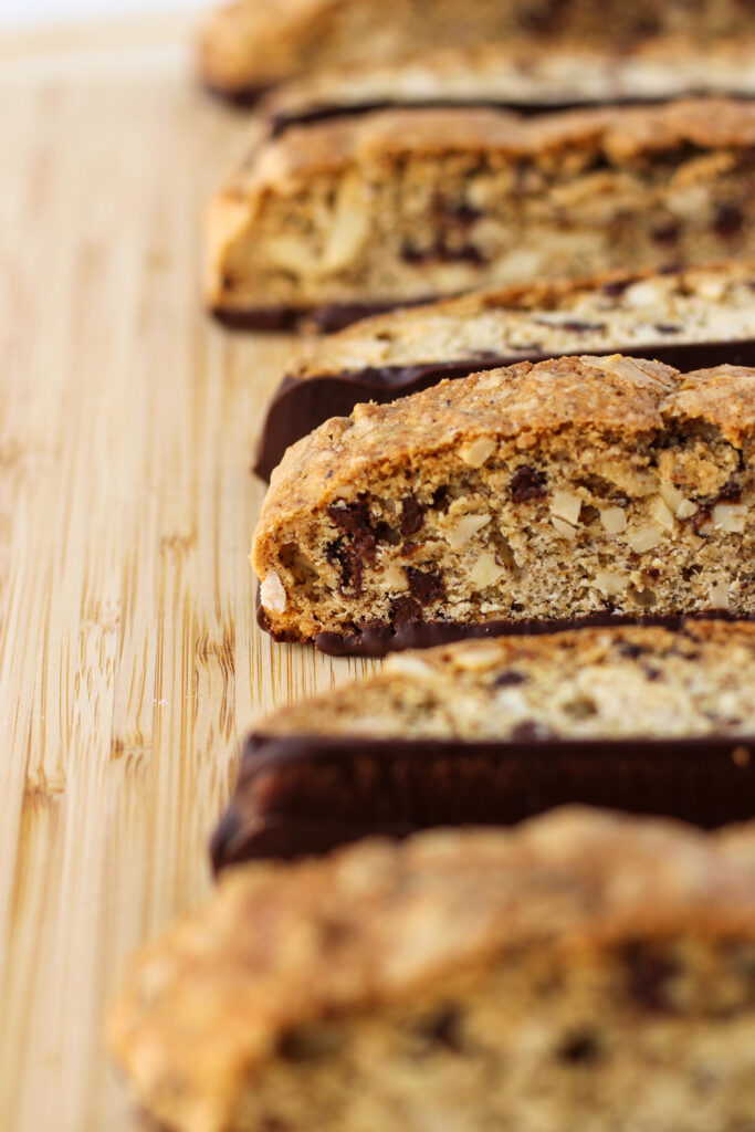 Hazelnut Mocha Biscotti | Bakes & Blunders