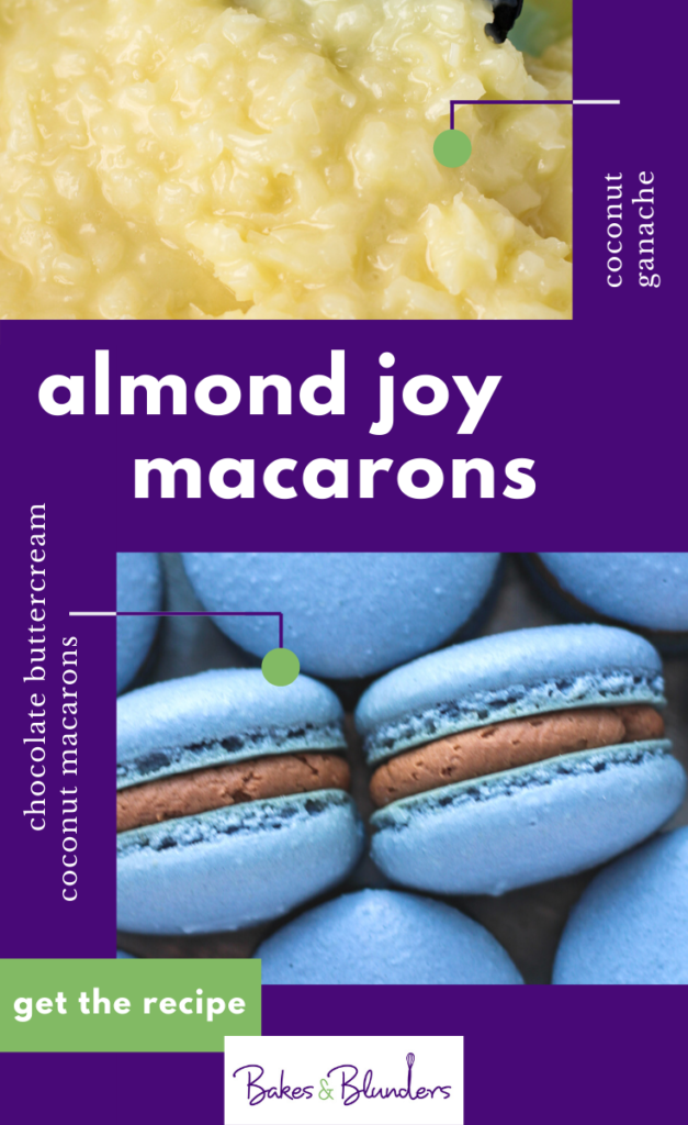 Almond Joy Macarons | Bakes & Blunders