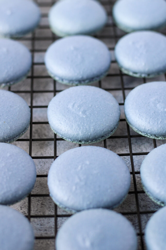 Coconut Macaron Shells | Bakes & Blunders