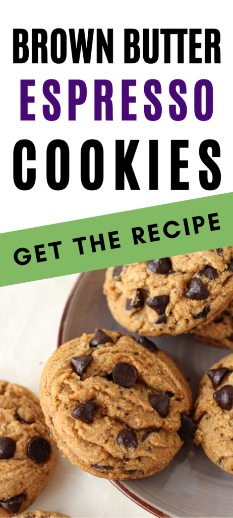 Brown Butter Espresso Chip Cookies | Bakes & Blunders