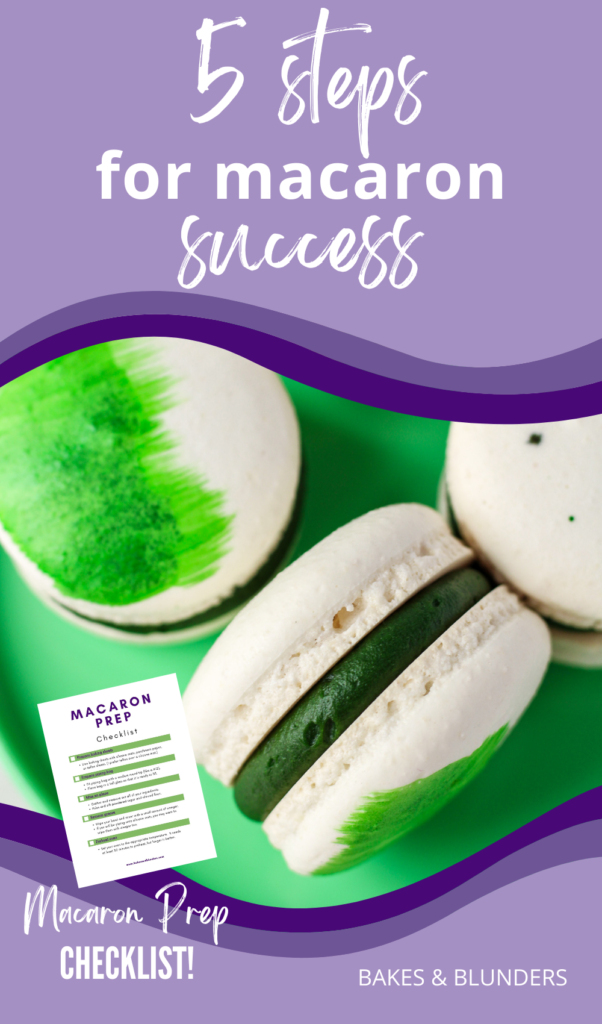 5 steps for macaron success
