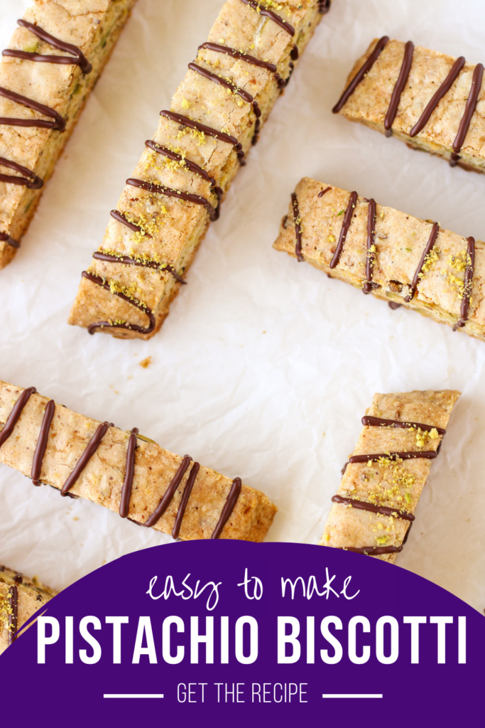 Brown Butter Pistachio Biscotti | Bakes & Blunders