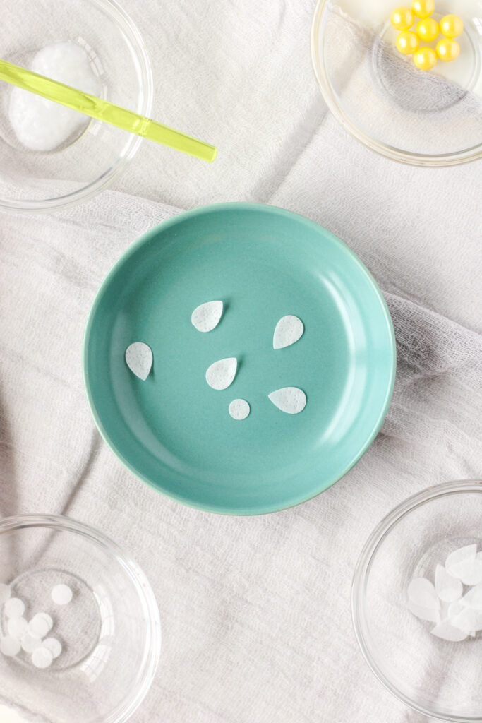 shaped wafer paper petals