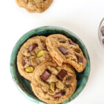 Pistachio Chocolate Chunk Cookies