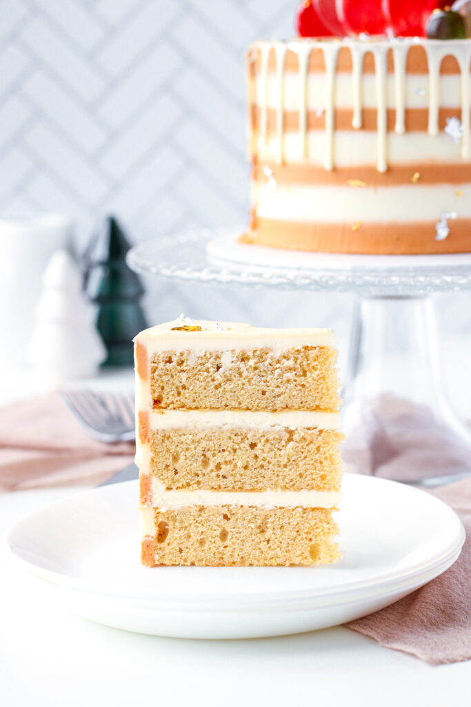 Eggnog Cake with Rum Frosting