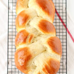 4 Yolk Challah on a cooling rack