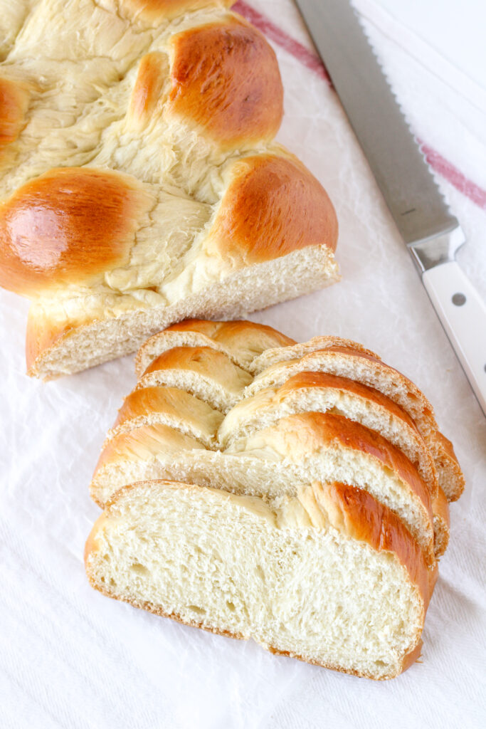 Sliced 4 Yolk Challah