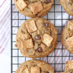 Fiery Cinnamon Crunch Cookies on a cooling rack