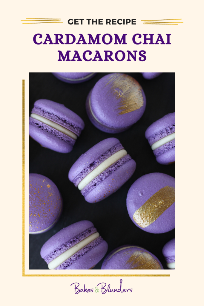 Cardamom Chai Macarons | Bakes & Blunders