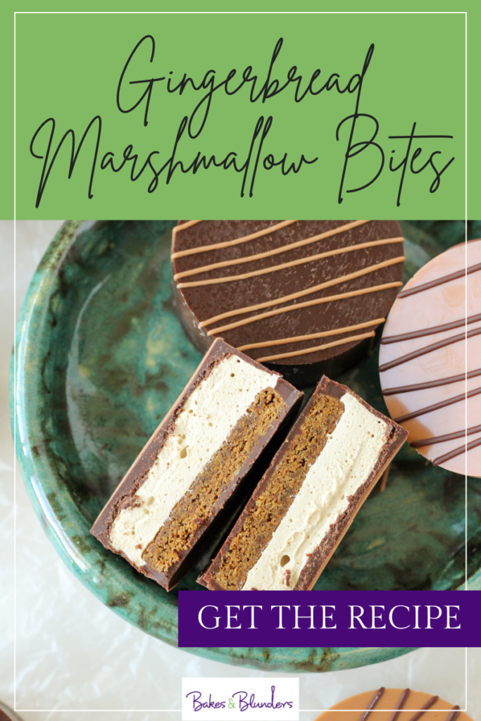 Gingerbread Marshmallow Bites | Bakes & Blunders