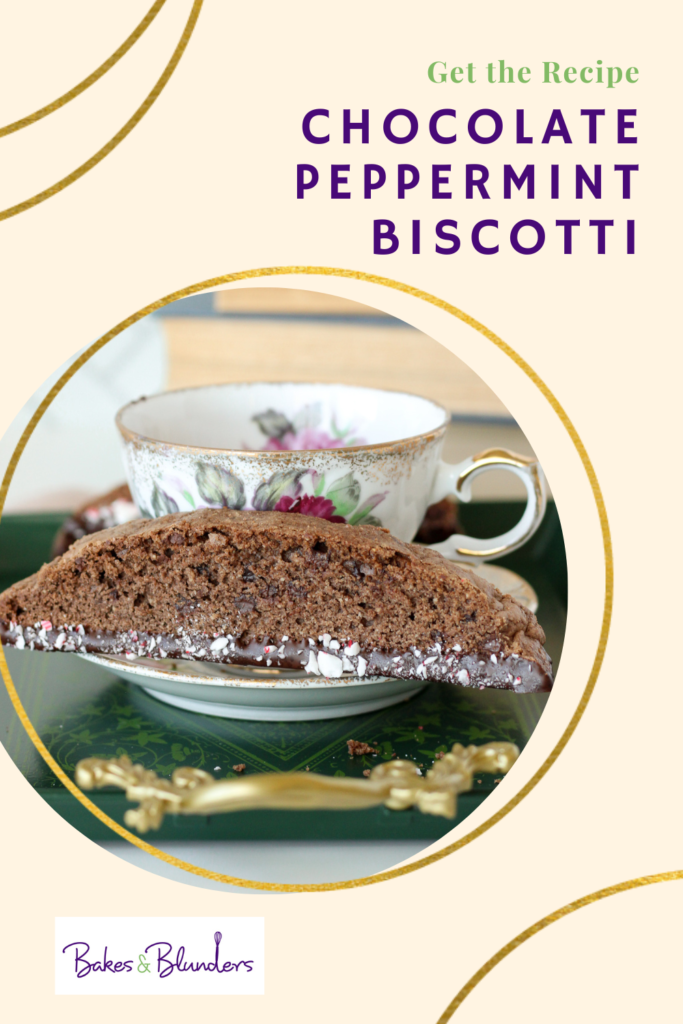 Chocolate Peppermint Biscotti | Bakes & Blunders