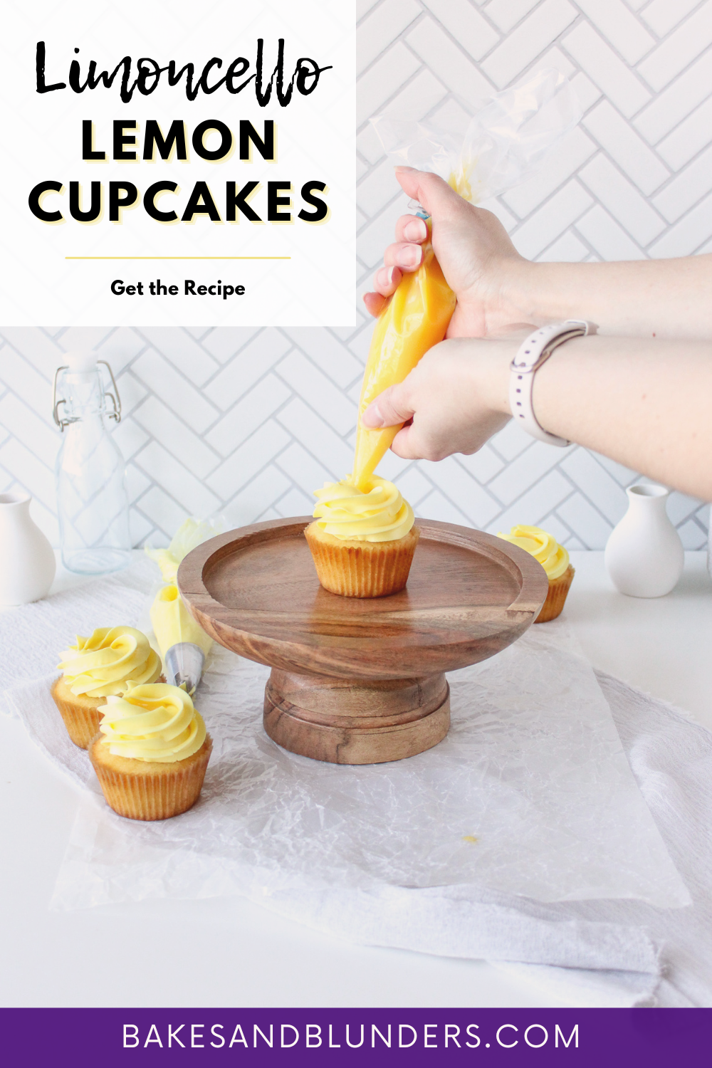 Limoncello Lemon Cupcakes | Bakes & Blunders