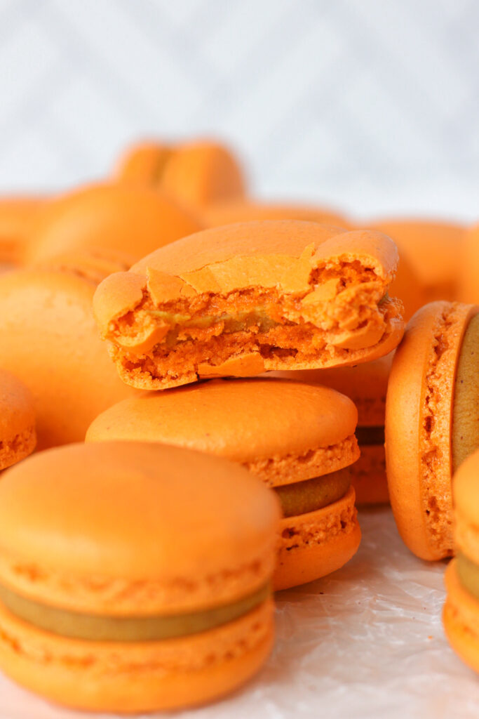 Pumpkin Pie Macarons