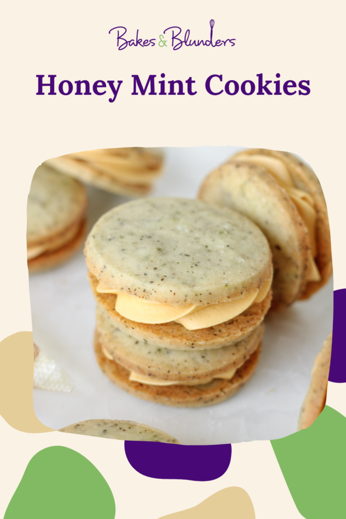 Honey Mint Sandwich Cookies | Bakes & Blunders
