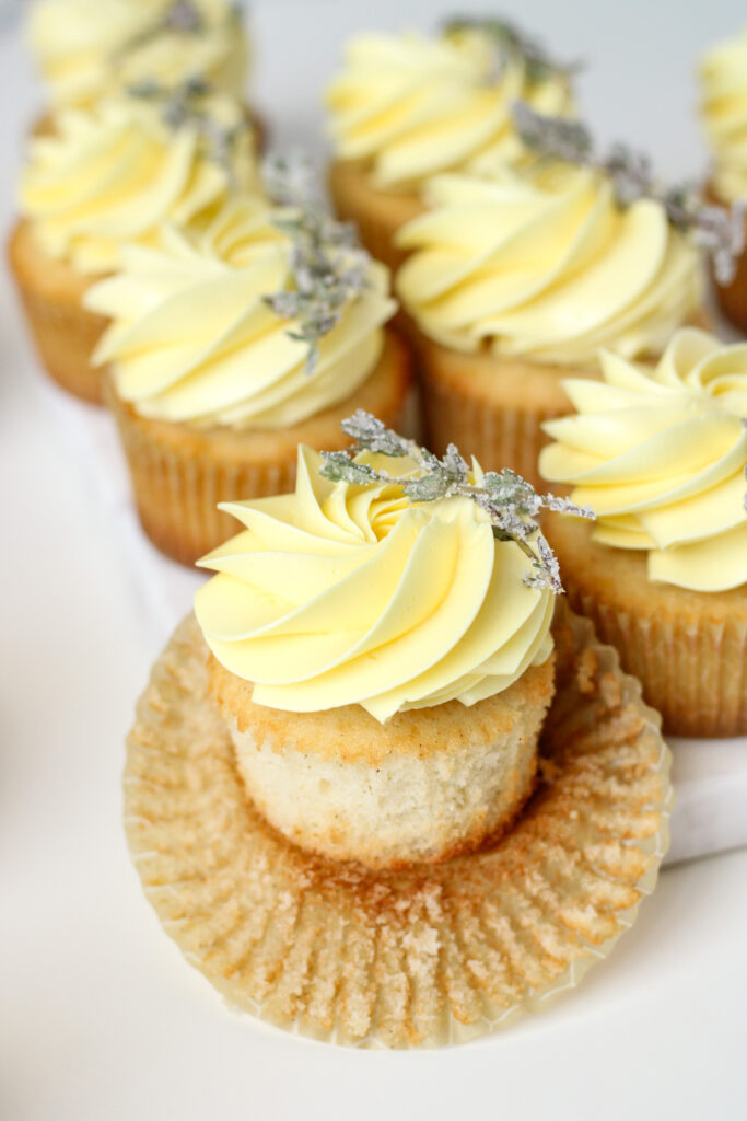Lemon, Cardamom, and Thyme Cupcakes
