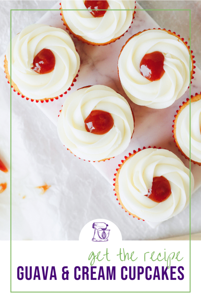 Guava and Cream Cheese Cupcakes | Bakes & Blunders
