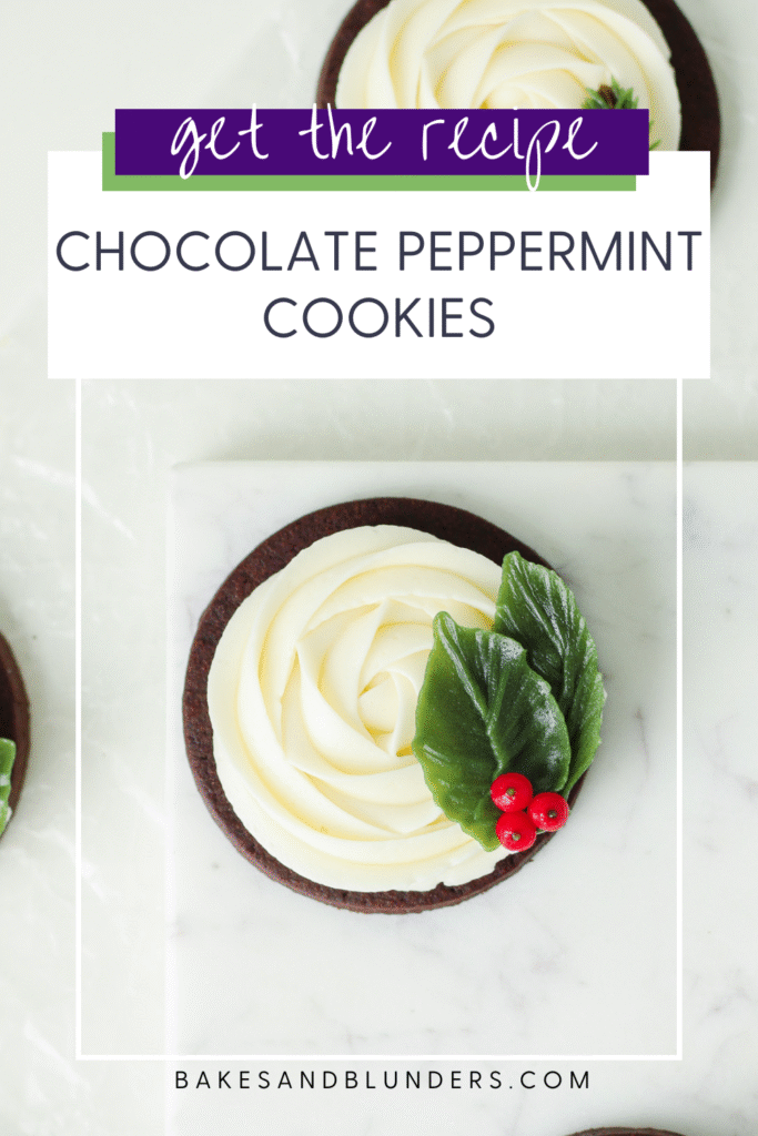 Chocolate Peppermint Cookies | Bakes & Blunders