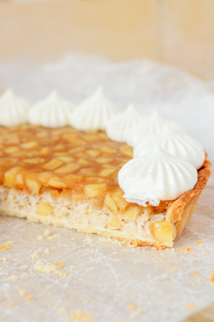 Sliced Chestnut Apple Tart